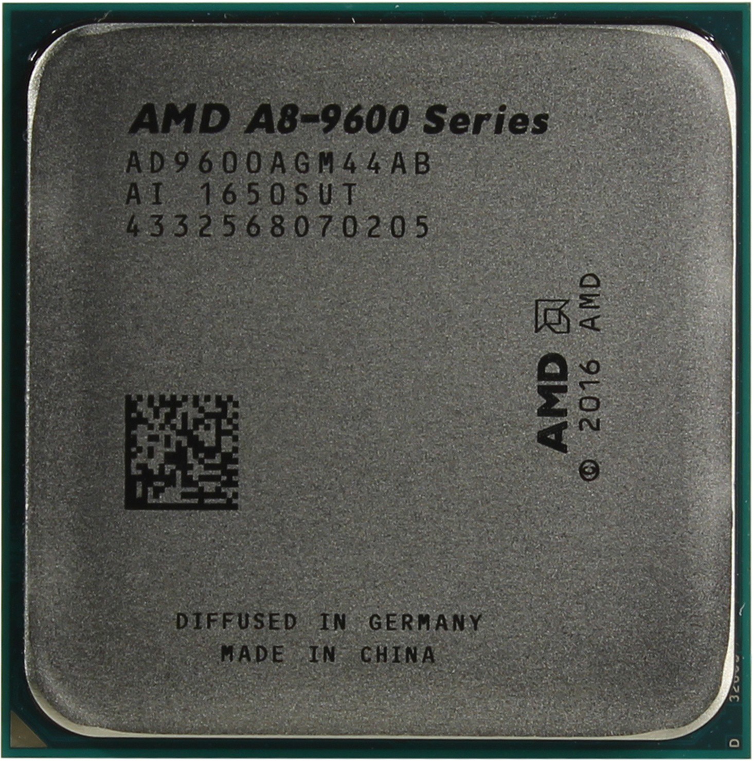 Процессор AMD A8-9600 (AD9600AGM44AB) 3.1(3.4)GHz, 4 ядра/4 потока, 2Mb, Radeon R7, 65W (Socket AM4)