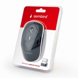 Беспроводная мышь Gembird MUSW-4B-01 Black (1600 dpi, 4 кнопки, радио)