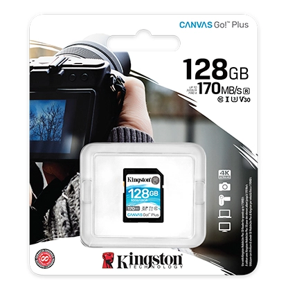   128Gb Kingston Canvas Go Plus (SDG3/128GB)