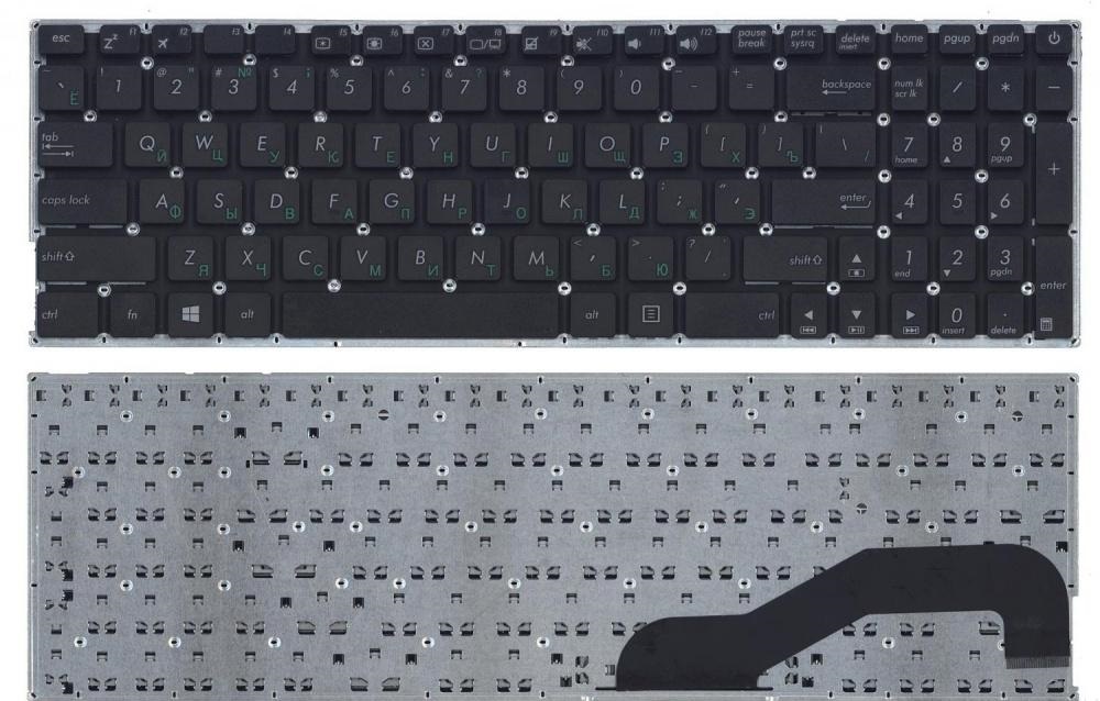 Клавиатура для ноутбука Asus X540 X540L X540LA X540CA X540SA черная (016916)