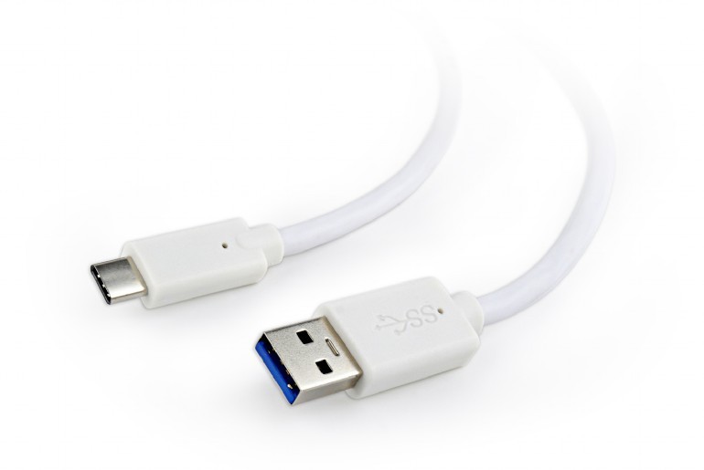 Кабель Cablexpert CCP-USB3-AMCM-W-0.1M White (USB 3.0 -> USB Type-C) 0.1m