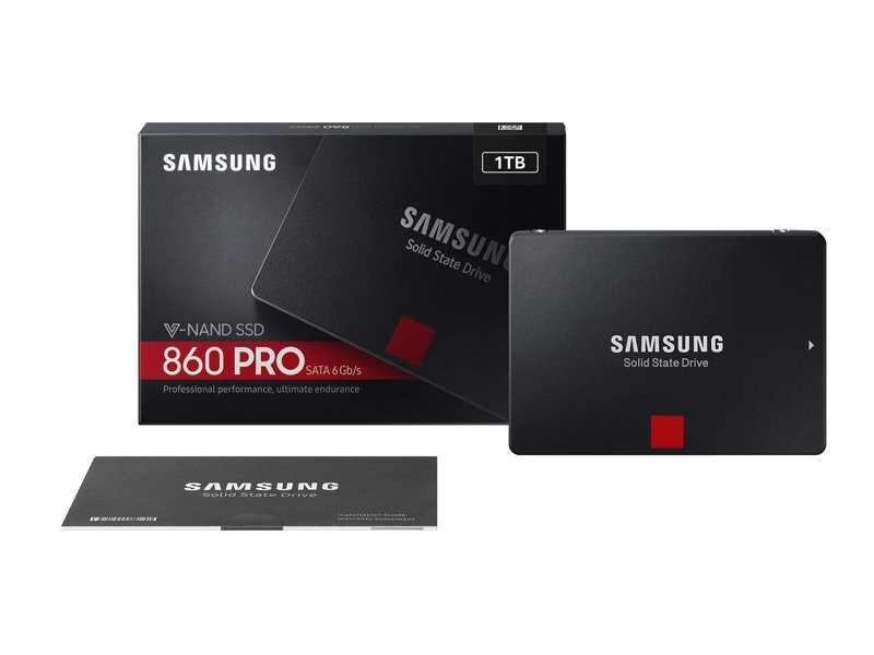 Жесткий диск SSD 1Tb Samsung 860 PRO (MZ-76P1T0BW) (SATA-6Gb/s, 2.5