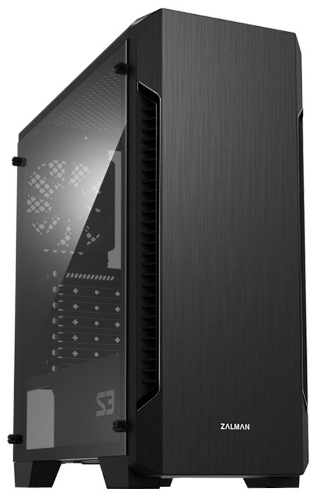 Корпус Zalman S3 Black (Miditower, ATX, USB3, Fan, Window)