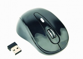 Беспроводная мышь Gembird MUSW-6B-01 Black (1600 dpi, 6 кнопок, радио)