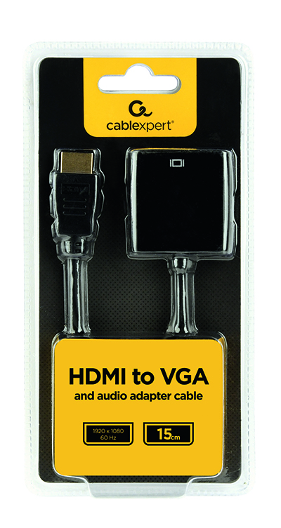 Переходник Cablexpert A-HDMI-VGA-03 (HDMI to VGA+3.5 audio)