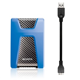    2Tb A-Data DashDrive Durable HD650 (AHD650-2TU31-CBL) Blue Waterproof, Shockproof USB 3.0