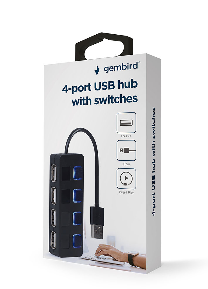  USB Gembird UHB-U2P4-05