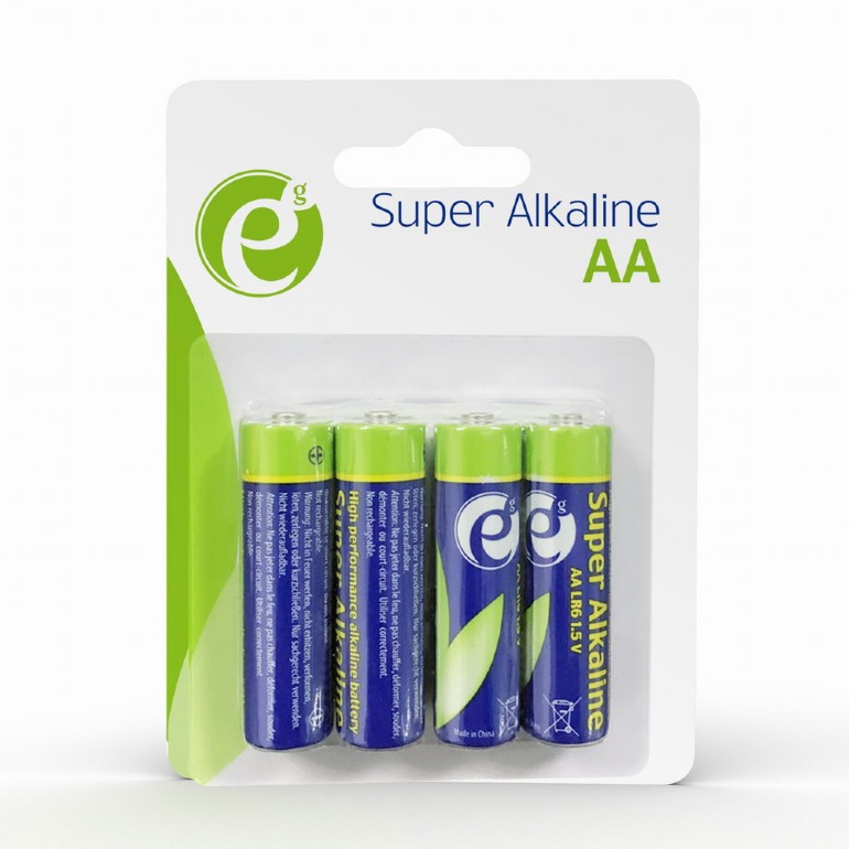 Батарейка Energenie (EG-BA-AA4-01) АA LR6 1.5V Alkaline 4шт в блистере