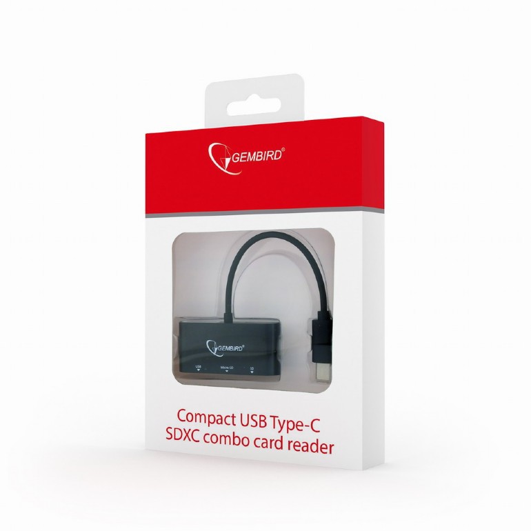 Картридер Cablexpert UHB-CR3-02 USB Type-C for SD/SDXC card