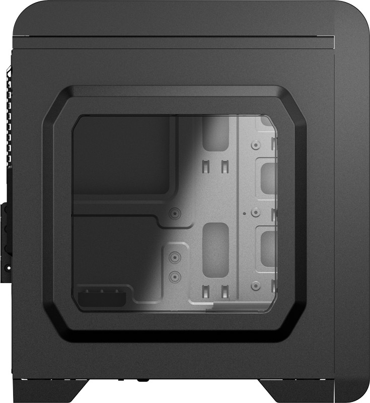 Корпус Aerocool QS-240 Black (Minitower, microATX, USB3, Fan, Window)