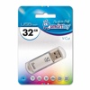 USB flash disk 32Gb Smart Buy V-Cut 32GB (SB32GBVC-S) Silver (с колпачком, пластик, USB 2.0)