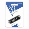 USB flash disk 32Gb Smart Buy Glossy 32GB (SB32GBGS-K) Black (с колпачком, пластик, USB 2.0)