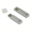 USB flash disk 32Gb Smart Buy V-Cut 32GB (SB32GBVC-S) Silver (с колпачком, пластик, USB 2.0)