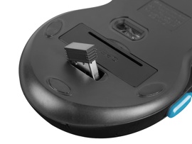 Мышь Fury Stalker (NFU-1320) 2000dpi Black-Blue Wireless