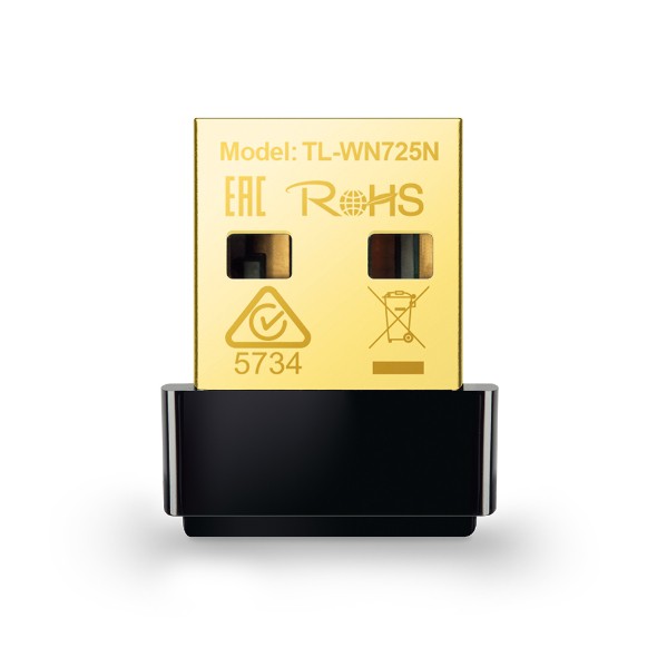 Сетевой адаптер Wi-Fi TP-Link TL-WN725N (150Mbps, 2.4 ГГц, USB2.0)