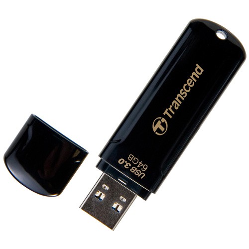 USB flash disk 64Gb Transcend JetFlash 700 (TS64GJF700) Black USB 3.0