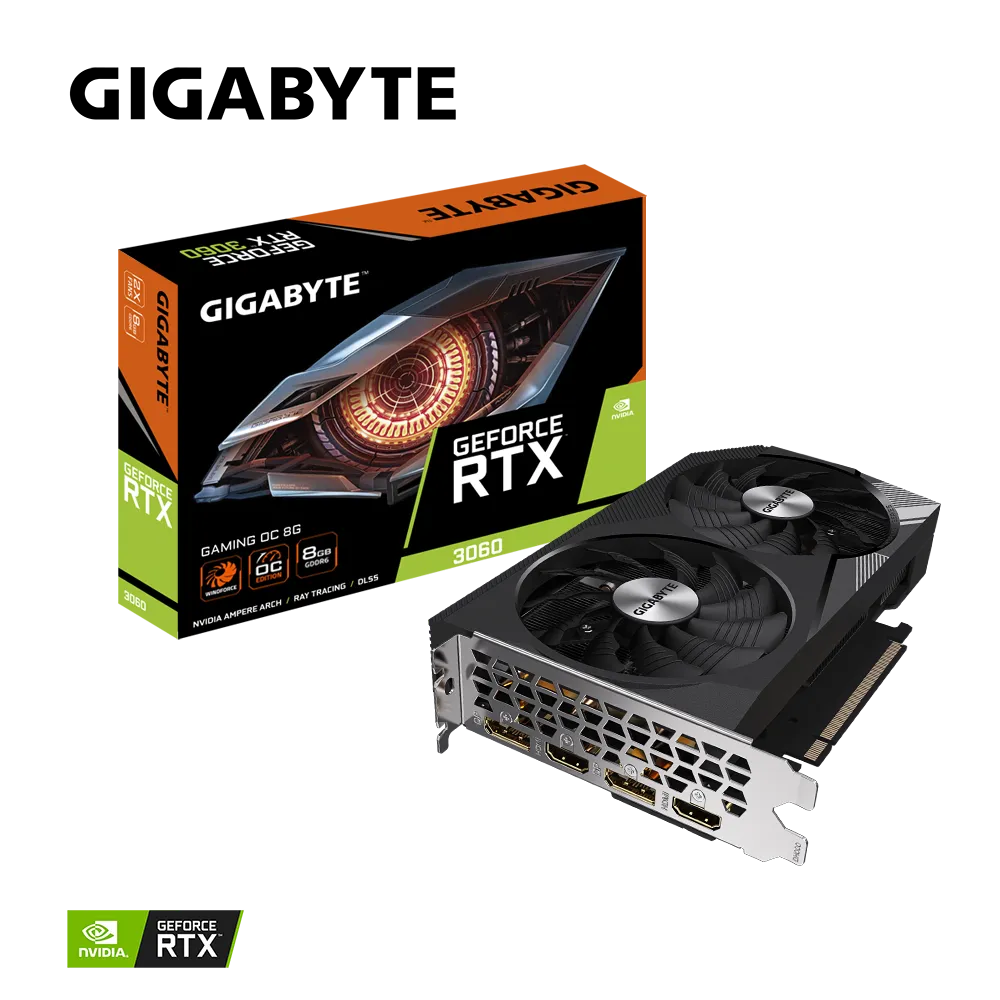 Видеокарта Gigabyte RTX 3060 GAMING OC 8G (GV-N3060GAMING OC-8GD)