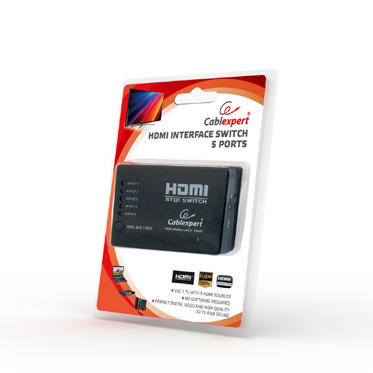 Переключатель HDMI Gembird DSW-HDMI-53 (5port)