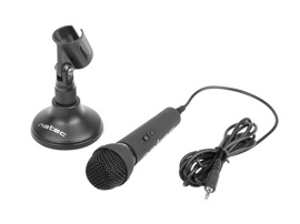 Микрофон Natec Adder Black (NMI-0776) (с подставкой и кабелем 1.8м)