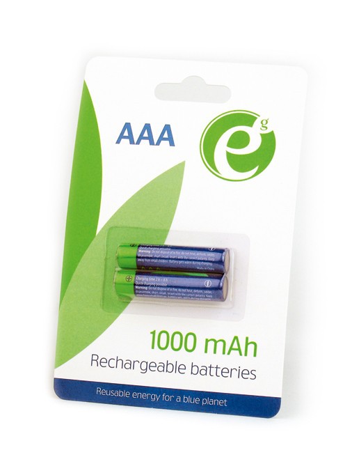 Аккумуляторные батарейки Gembird EG-BA-AAA10-01 AAA 1000mAh, Ni-MH, блистер (2шт)