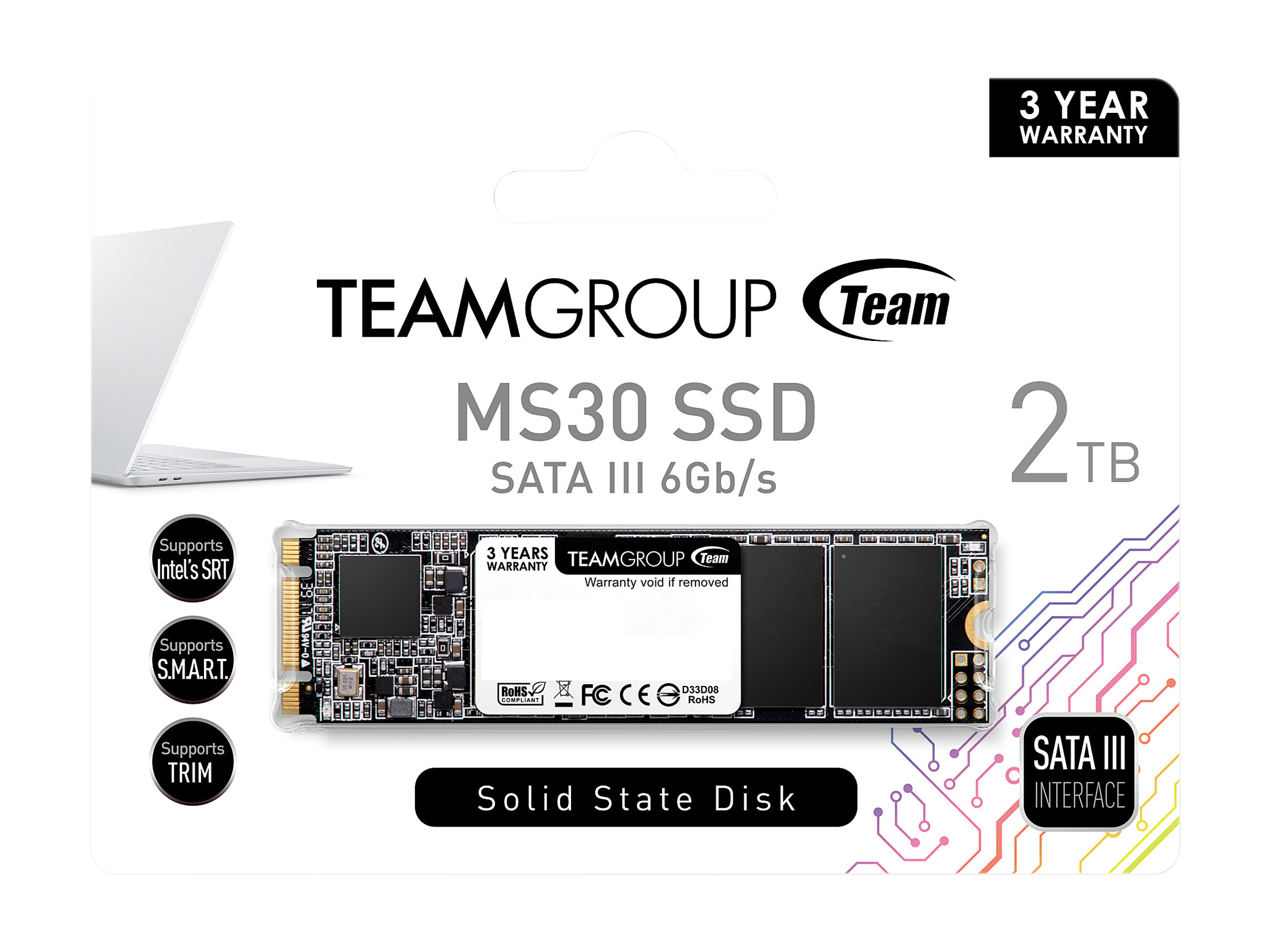Жесткий диск SSD 2Tb Team MS30 (TM8PS7002T0C101)