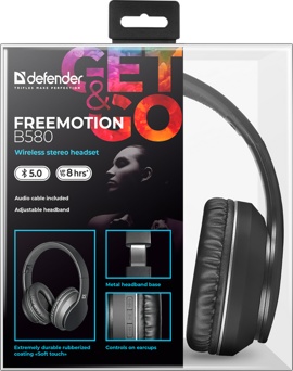 Наушники Defender FreeMotion B580 (черный) (63580)- фото6
