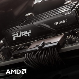 Модуль памяти 16Gb (2*8Gb) FURY Beast Black (KF432C16BBK2/16)- фото6