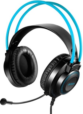 Наушники A4Tech Fstyler FH200U Grey/Blue- фото2