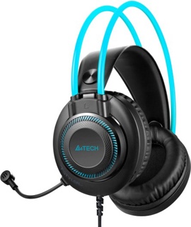 Наушники A4Tech Fstyler FH200U Grey/Blue- фото3