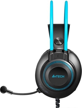 Наушники A4Tech Fstyler FH200U Grey/Blue- фото4