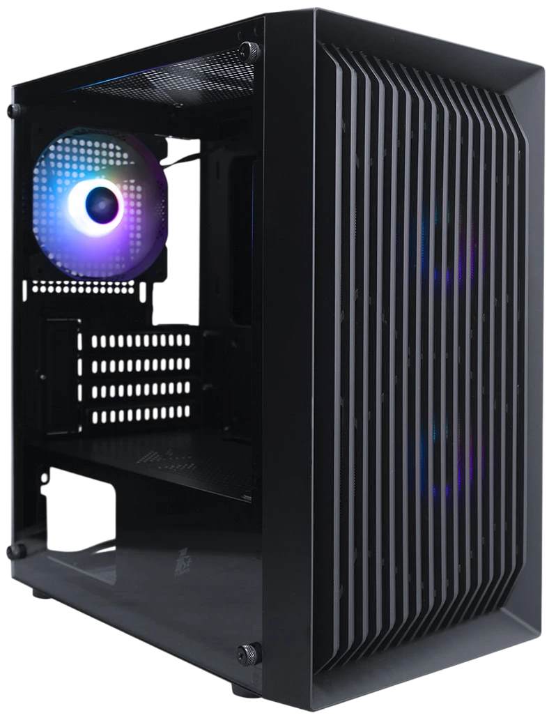 Корпус 1stPlayer BLACK.SIR BS-2 ARGB (черный) (BS-2-BK-3F7)