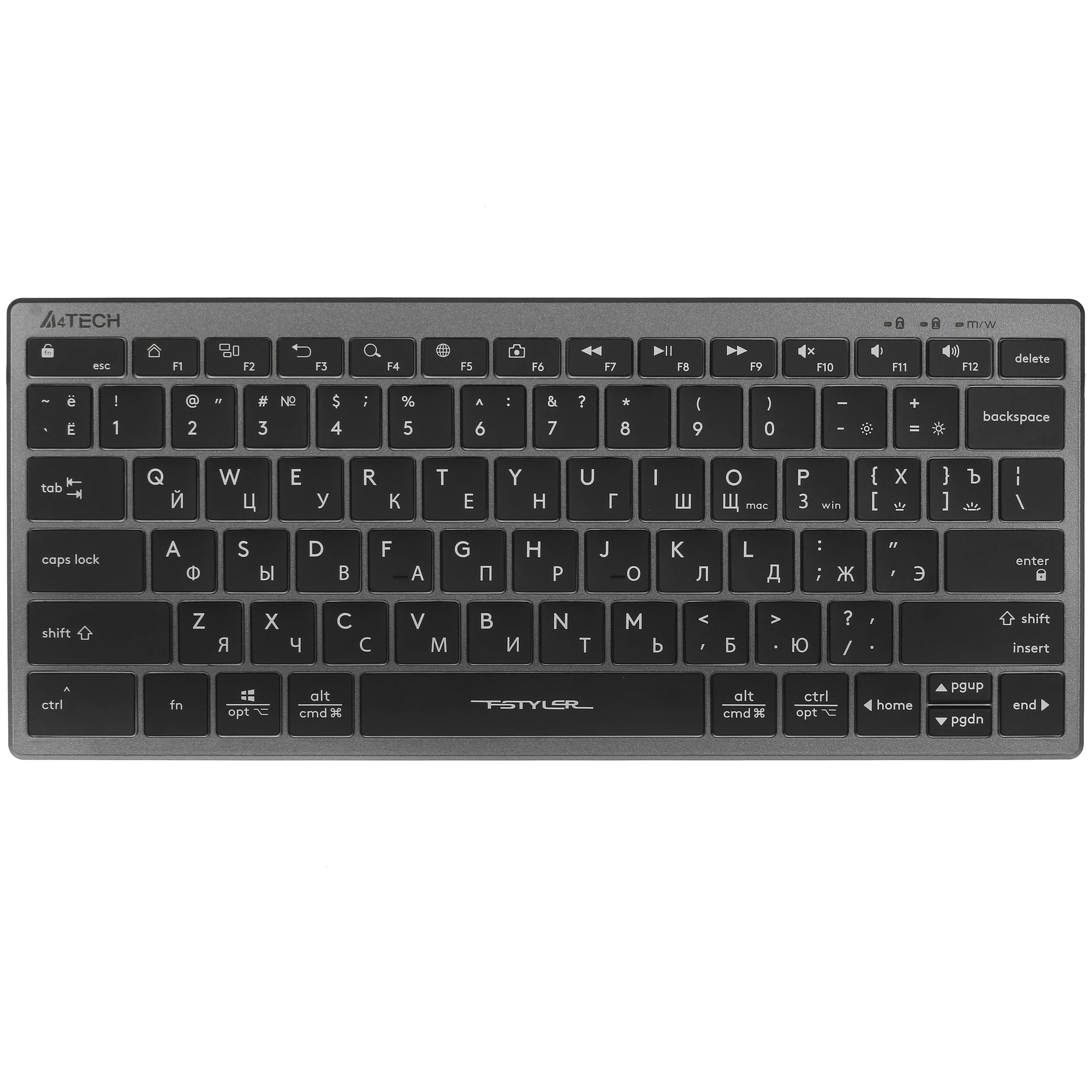 Клавиатура A4Tech Fstyler FX61 (серый/черный)