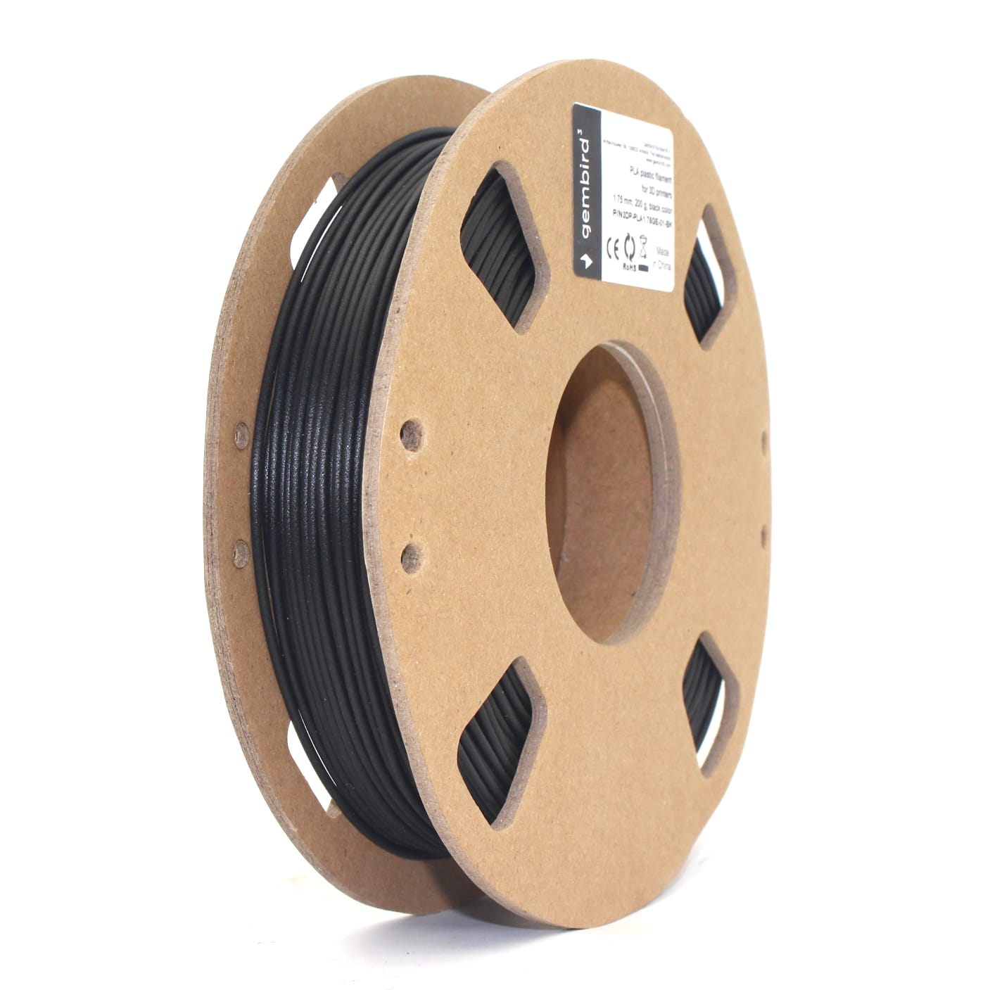 Филамент Gembird 3DP-PLA1.75GE-01-BK