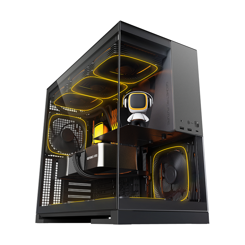 Корпус Geometric Future Model 5 (черный/серый)