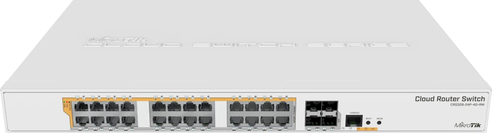 Коммутатор Mikrotik CRS328-24P-4S+RM