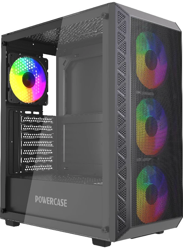 Корпус Powercase Mistral S4B Tempered Glass (CMSB-L4)