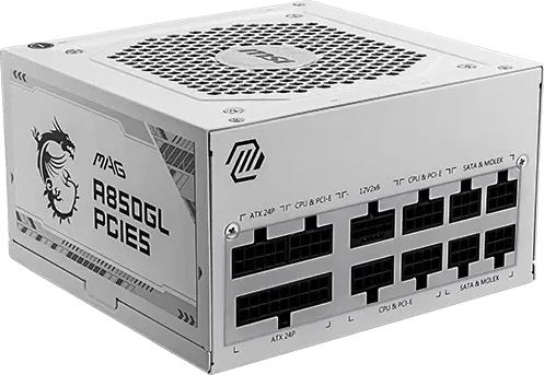 Блок питания 850W MSI MAG A850GL PCIE5 WHITE