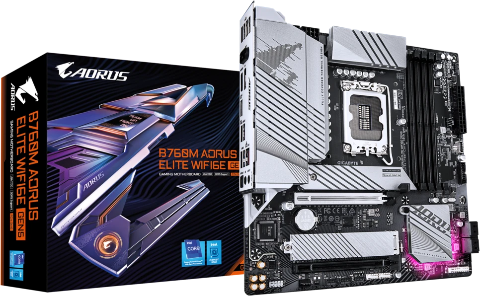 Материнская плата Gigabyte B760M Aorus Elite WiFi6E Gen5