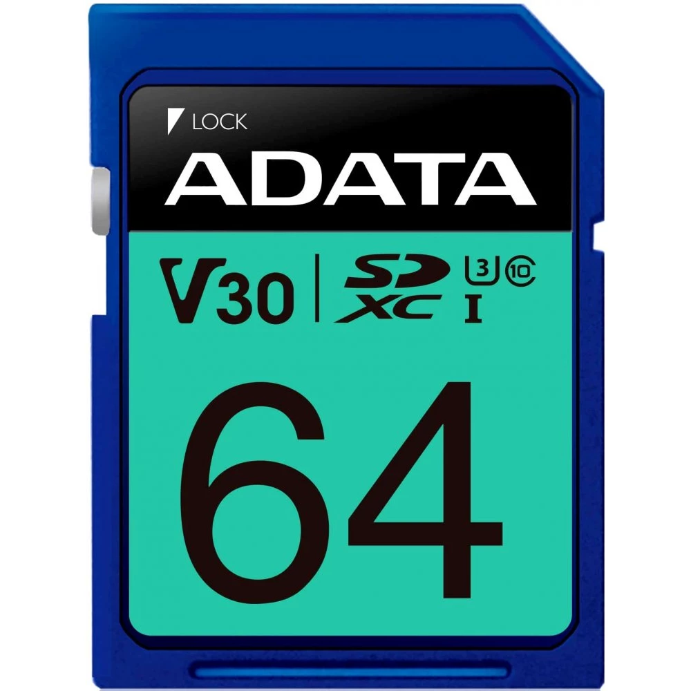 Карта памяти 64Gb A-DATA Premier (ASDX64GUI3V30S-R)