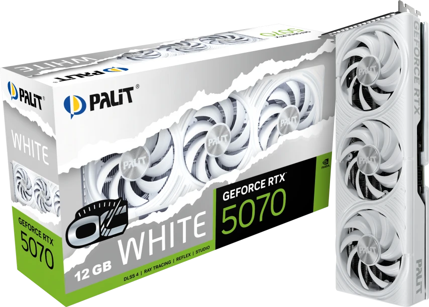 Видеокарта Palit RTX 5070 White OC (NE75070U19K9-GB2050W)