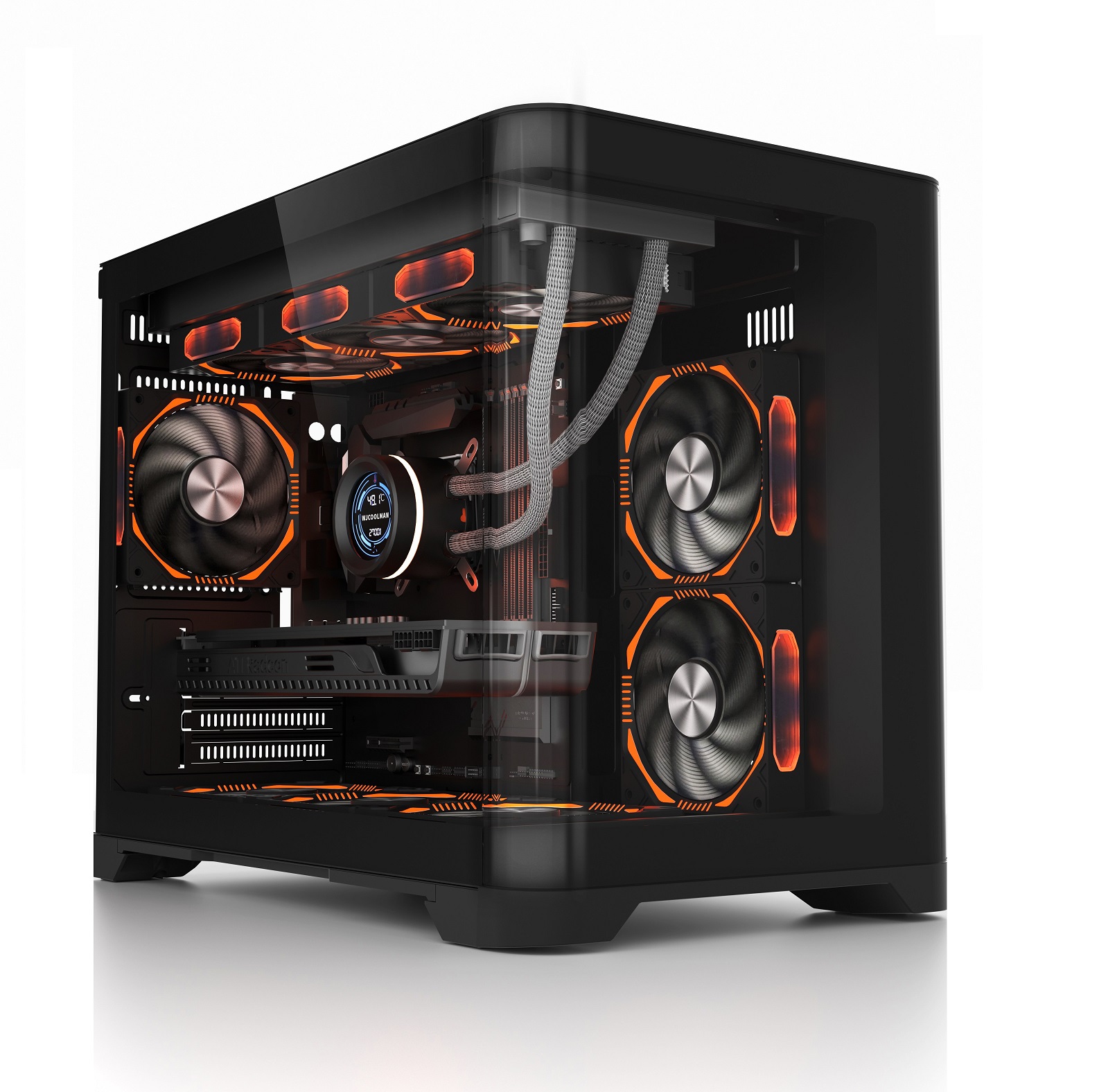 Корпус 1stPlayer UView UV6 (черный) (UV6-BK)