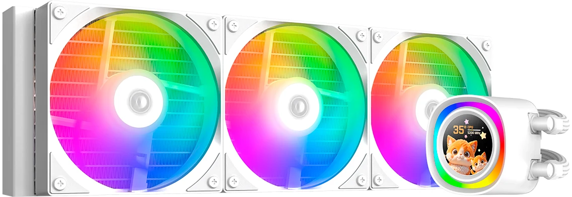 Система водяного охлаждения ID-Cooling FX360 LCD White