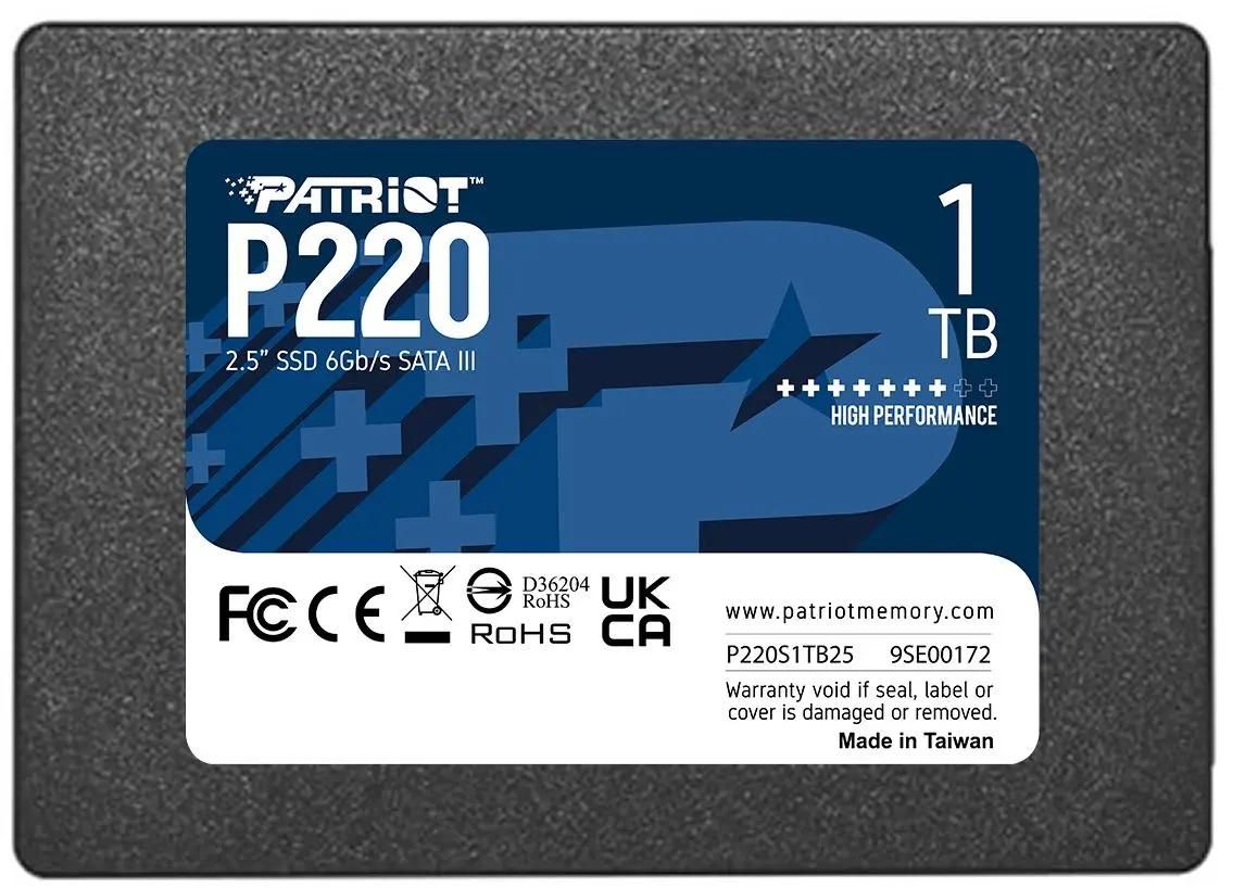 Жесткий диск SSD 1Tb Patriot P220 (P220S1TB25)