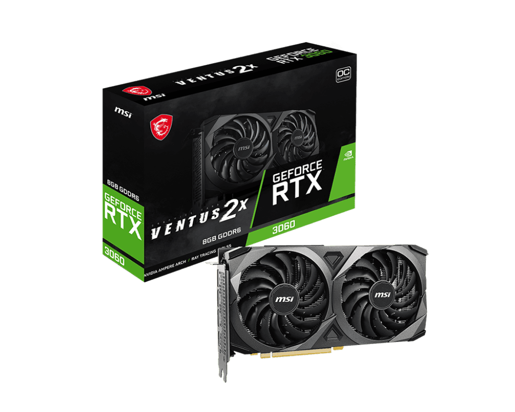 Видеокарта MSI RTX 3060 (RTX 3060 VENTUS 2X 8G OC)