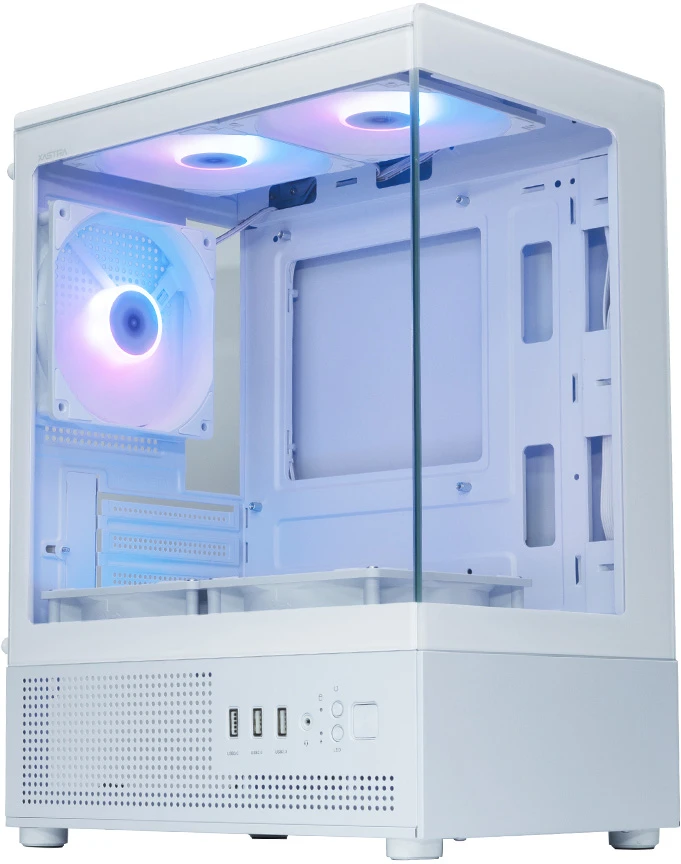 Корпус XASTRA Q300M 5ARGB-FC-C6 WH (белый) (Q300M-5FC12A-C6-WH)