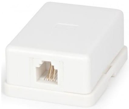 Сетевая розетка RJ-11 Cablexpert TA-101 (6P4C) 1 порт