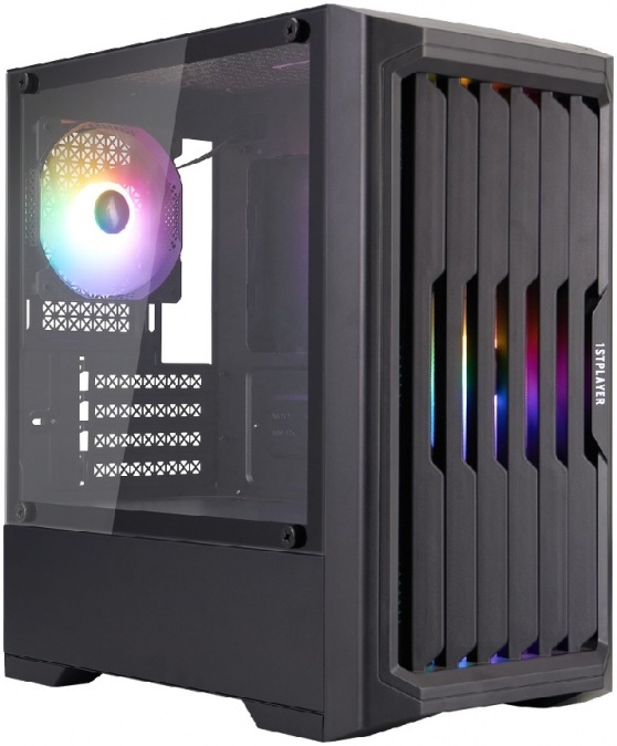 Корпус 1stPlayer Bullet Hunter H2 FRGB (черный) (H2-BK-4F1)