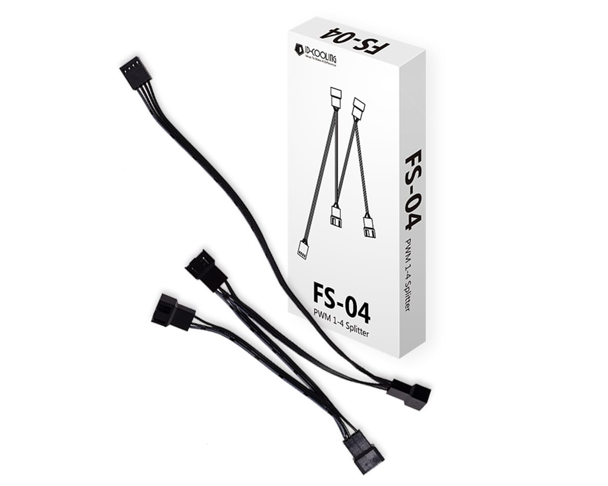 Разветвитель для вентиляторов ID-Cooling FS-04 (1 to 4x4-pin PWM)