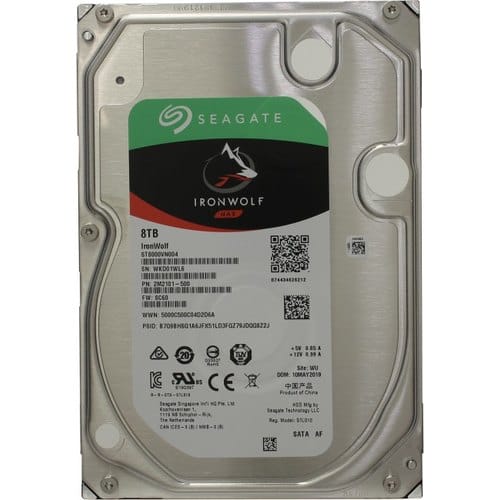 Жесткий диск 8Tb IronWolf Seagate ST8000VN004 SATA-III 7200rpm 256Mb