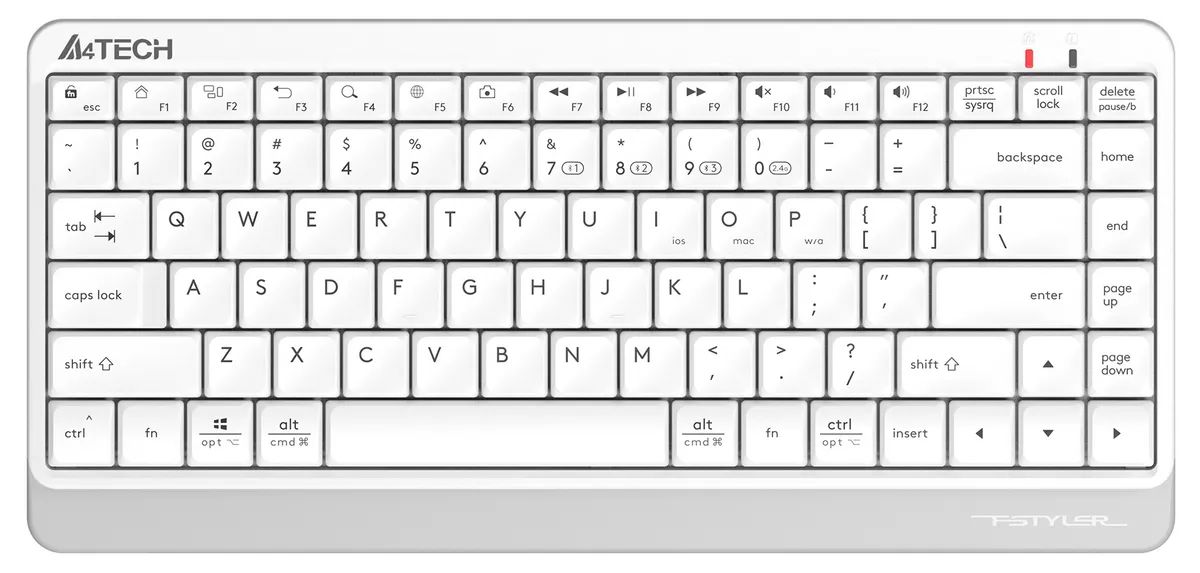 Клавиатура A4Tech Fstyler FBK11 white (белый/серый)